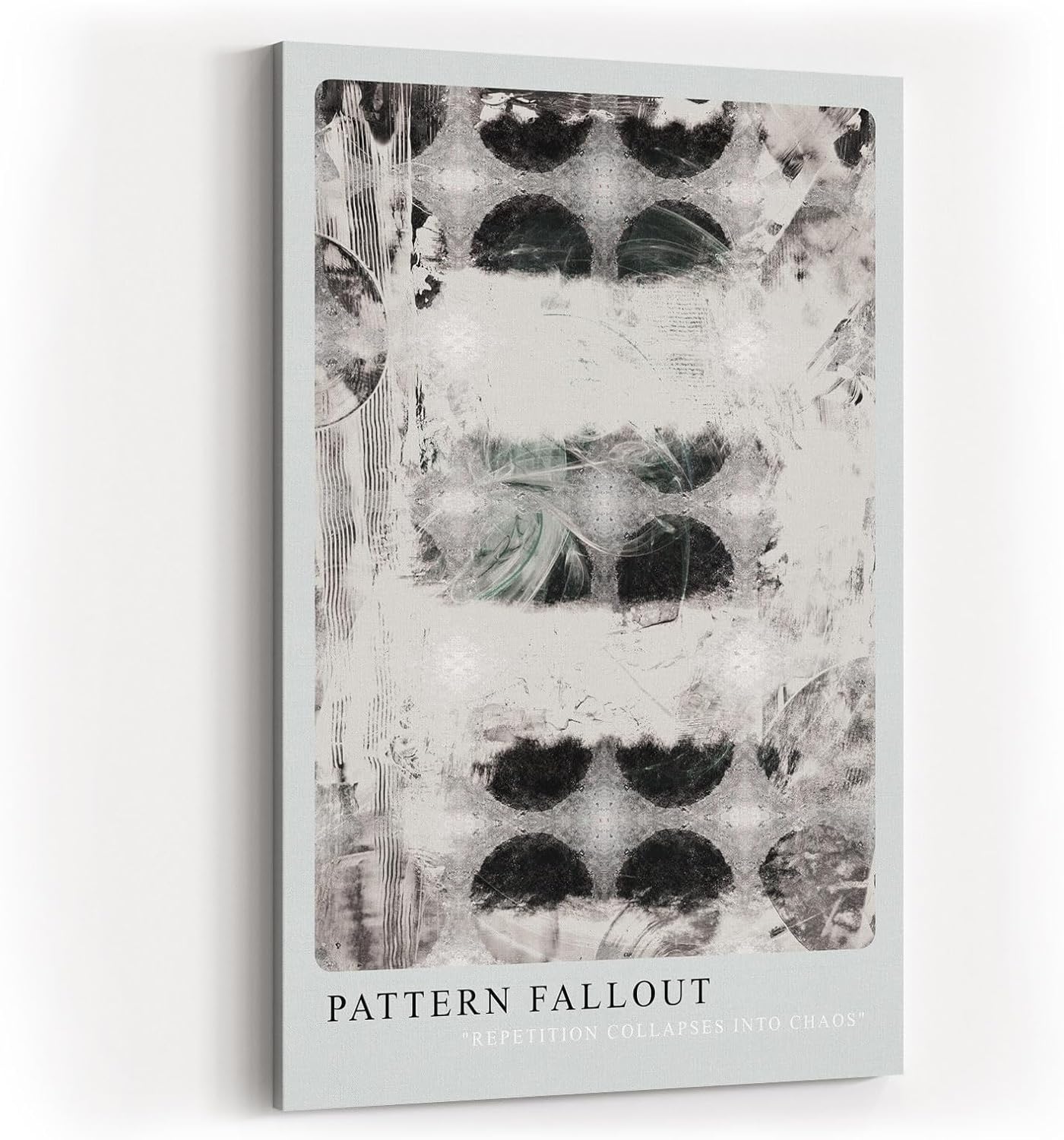 Paul Sinus Kunstdruck 40x60cm Pattern Fallout Muster Struktur Schwarz Weiß Chaos Abstrakt