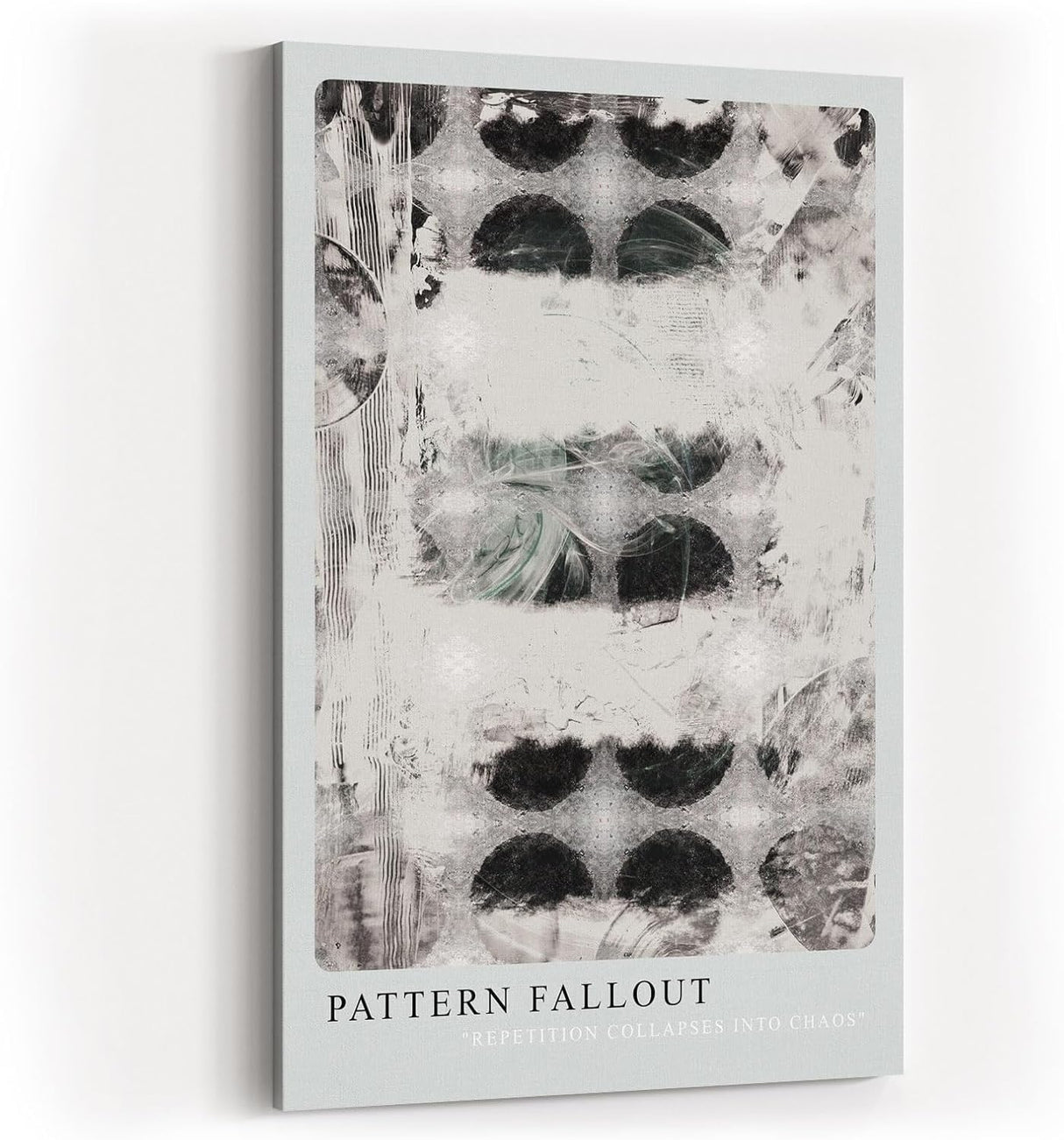 Paul Sinus Kunstdruck 40x60cm Pattern Fallout Muster Struktur Schwarz Weiß Chaos Abstrakt