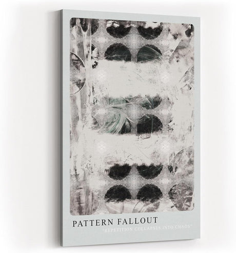 Paul Sinus Kunstdruck 40x60cm Pattern Fallout Muster Struktur Schwarz Weiß Chaos Abstrakt