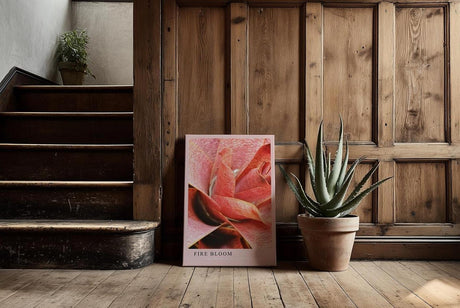 Paul Sinus Kunstdruck 40x60cm Pflanze Makro Rot Struktur Natur Tropisch Fire Bloom