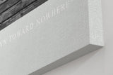 Paul Sinus Kunstdruck 40x60cm Pier Steg Schwarzweiß Minimalismus Fotografie Meer Horizont