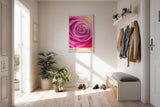 Paul Sinus Kunstdruck 40x60cm Pink Rose Nahaufnahme Blüte Rosa Makro Blume Romantik