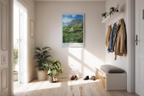 Paul Sinus Kunstdruck 40x60cm Prokletije Montenegro dramatische Gebirgslandschaft mit grünen Tälern und Bergseen