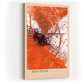 Paul Sinus Kunstdruck 40x60cm Red Noise Rot Abstrakt Lautstärke Farbe Bewegung Ausdruck