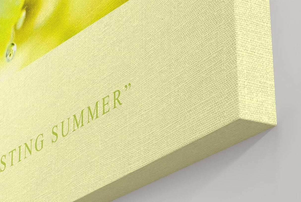 Paul Sinus Kunstdruck 40x60cm Refresh – Zitrone und Limette mit Eis und Sprudel im Makro