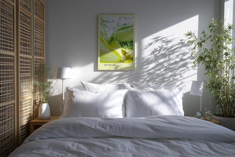Paul Sinus Kunstdruck 40x60cm Refresh – Zitrone und Limette mit Eis und Sprudel im Makro