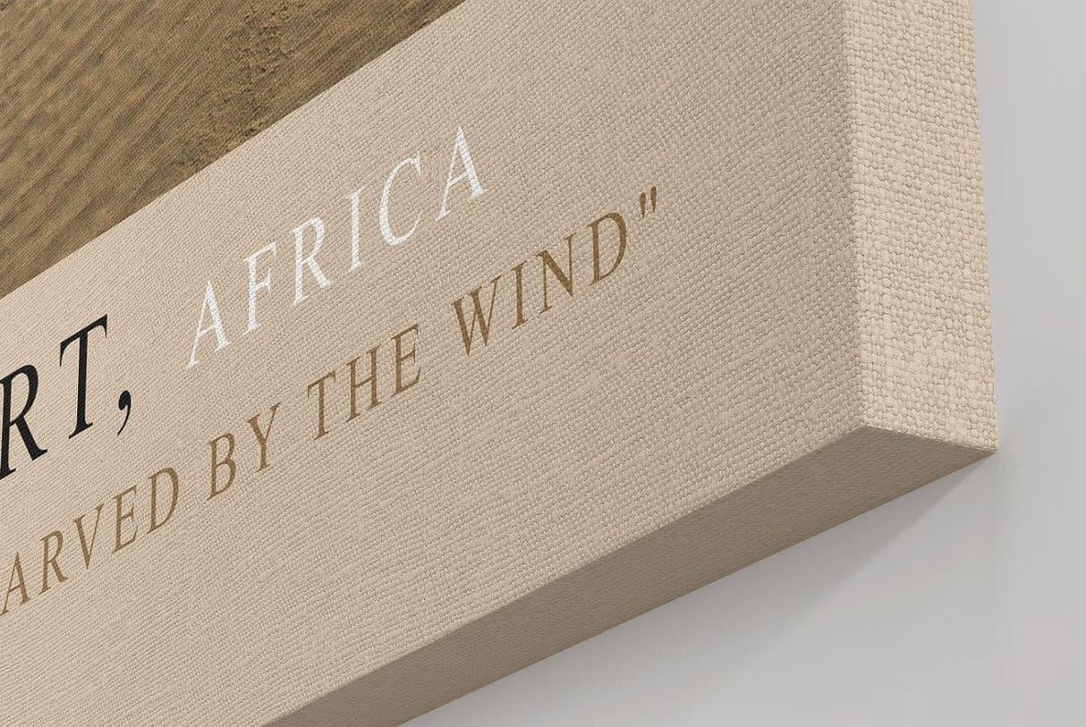 Paul Sinus Kunstdruck 40x60cm Sahara Desert Africa – Endlose Sanddünen im goldenen Licht mit weichem Schattenspiel