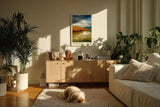 Paul Sinus Kunstdruck 40x60cm Schilf See Spiegelung Natur Berge Stille Landschaft Mirror Reeds