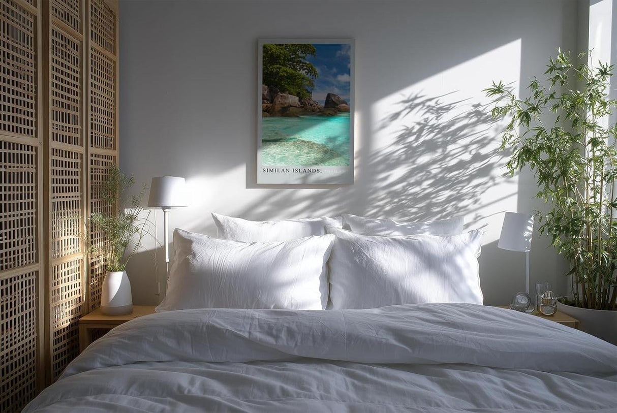 Paul Sinus Kunstdruck 40x60cm Similan Islands mit tropischer Küste in Thailand – Naturidylle am türkisblauen Wasser