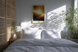 Paul Sinus Kunstdruck 40x60cm Solar Awakening mit leuchtendem Horizont in Gold und Orange