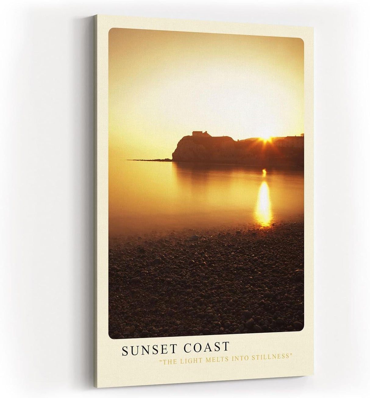 Paul Sinus Kunstdruck 40x60cm Sonnenuntergang Küste Meer Licht Spiegelung Ruhe Sunset Coast