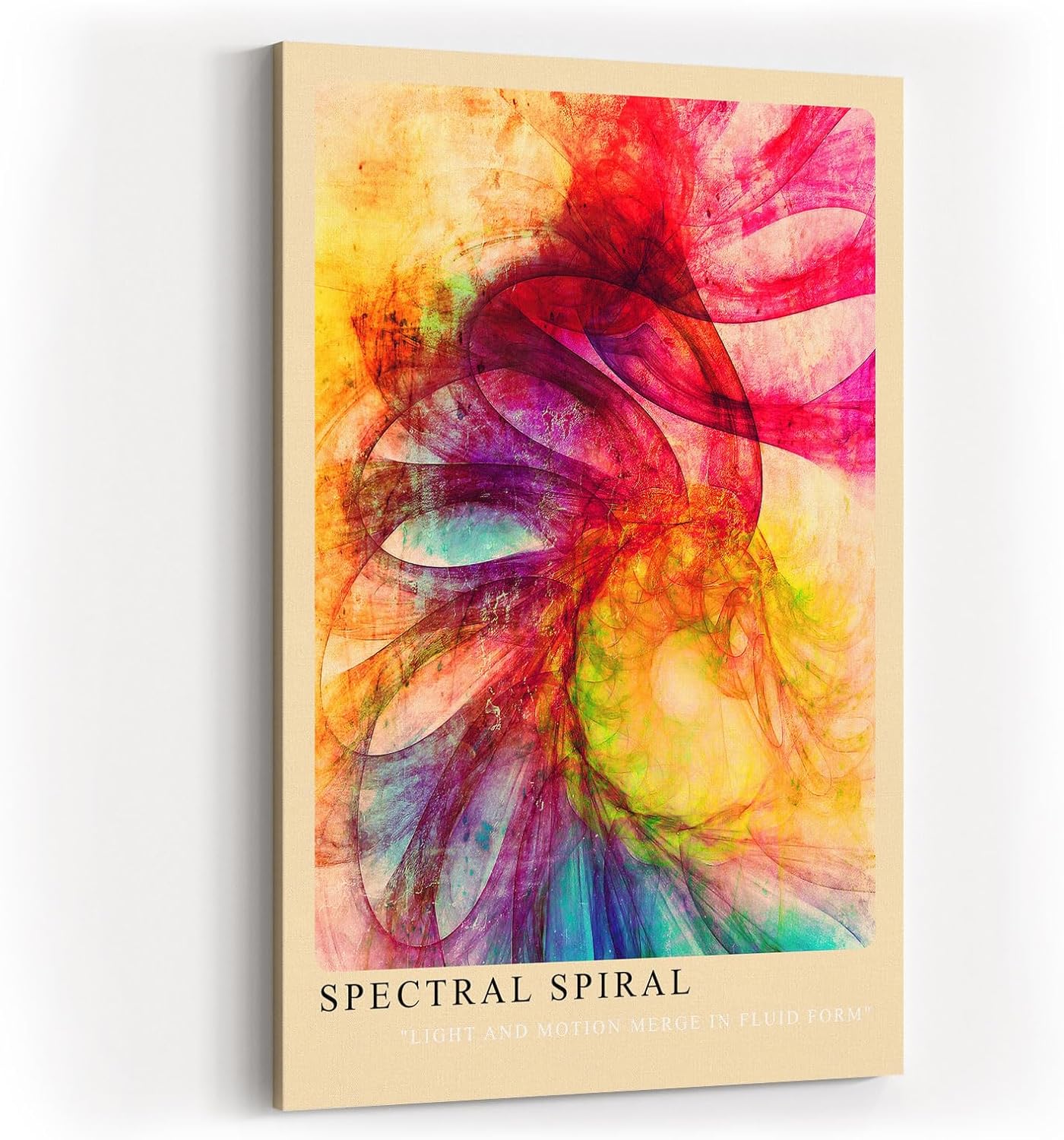 Paul Sinus Kunstdruck 40x60cm Spectral Spiral Licht und Bewegung in fließender Form