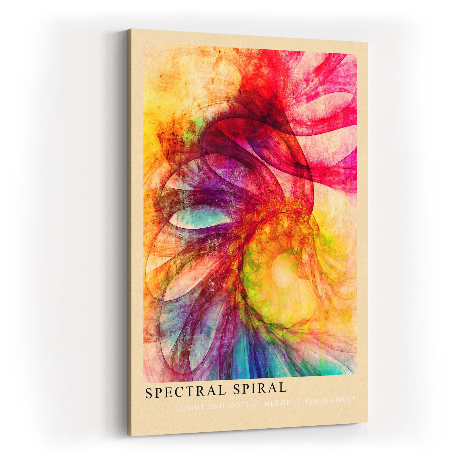 Paul Sinus Kunstdruck 40x60cm Spectral Spiral Licht und Bewegung in fließender Form