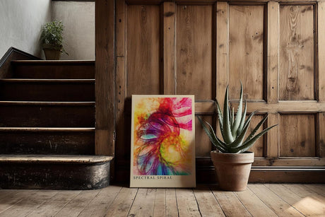 Paul Sinus Kunstdruck 40x60cm Spectral Spiral Licht und Bewegung in fließender Form