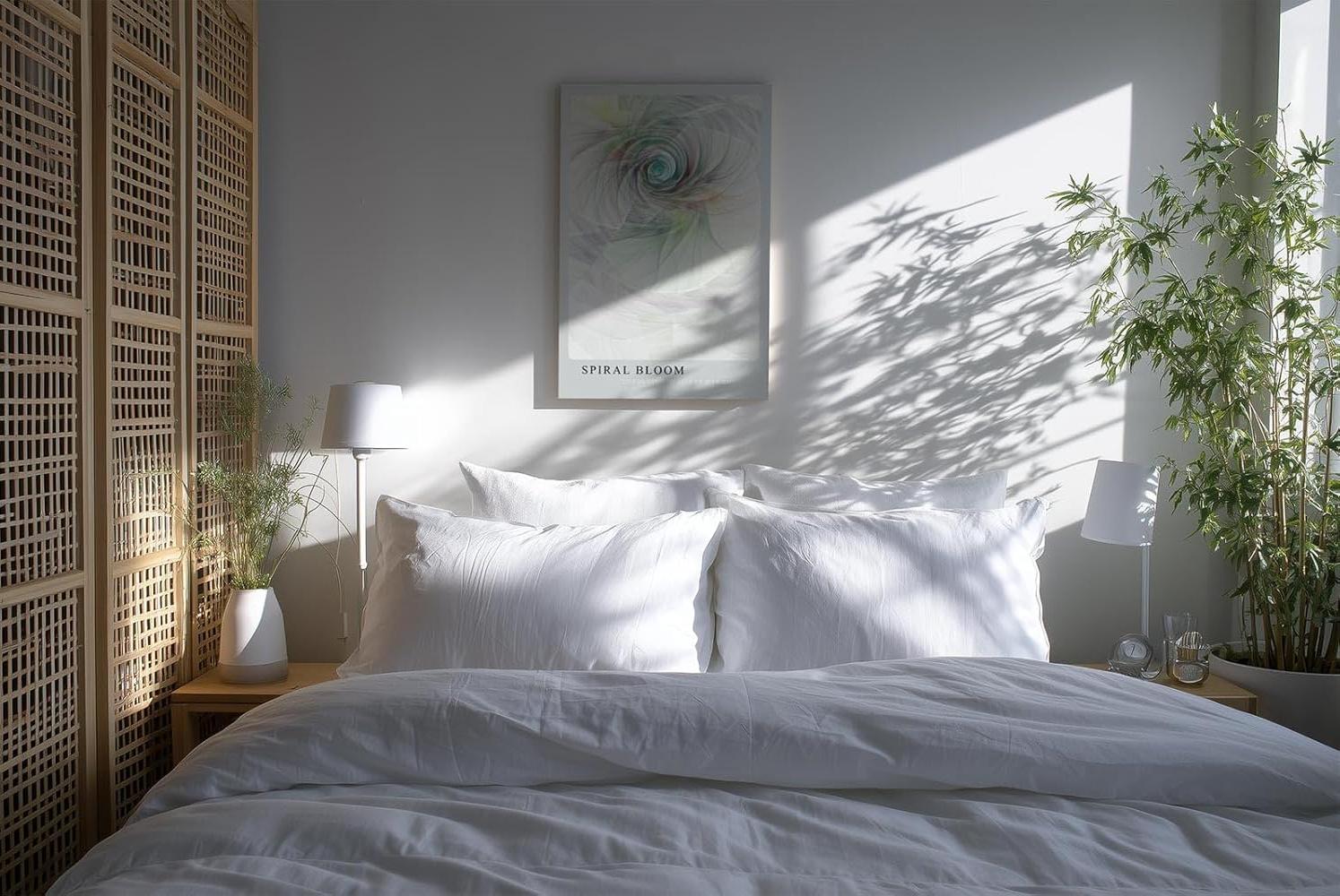 Paul Sinus Kunstdruck 40x60cm Spiral Bloom – Abstrakte Spirale in Pastellfarben mit harmonischem Lichtfluss und Tiefe