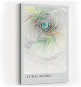 Paul Sinus Kunstdruck 40x60cm Spiral Bloom – Abstrakte Spirale in Pastellfarben mit harmonischem Lichtfluss und Tiefe