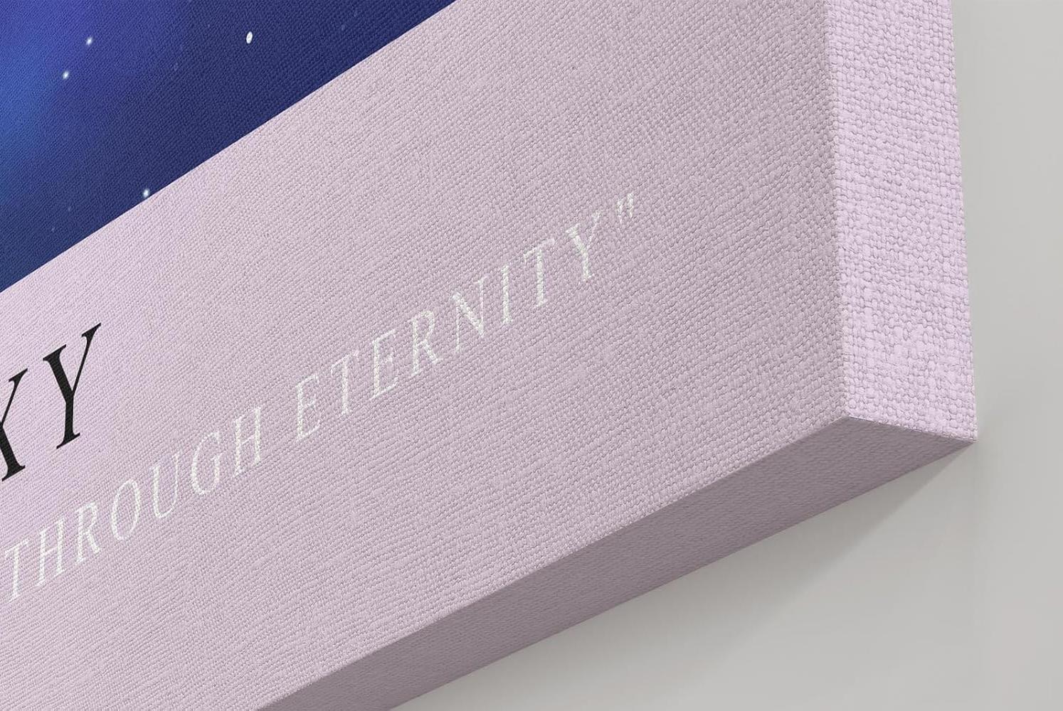 Paul Sinus Kunstdruck 40x60cm Spiral Galaxy – Kosmische Schönheit in lila und blau