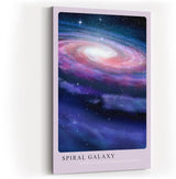 Paul Sinus Kunstdruck 40x60cm Spiral Galaxy – Kosmische Schönheit in lila und blau