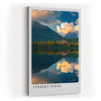 Paul Sinus Kunstdruck 40x60cm Strbske Pleso Slowakei mit Bergsee und Hotel im Licht der Abendwolken