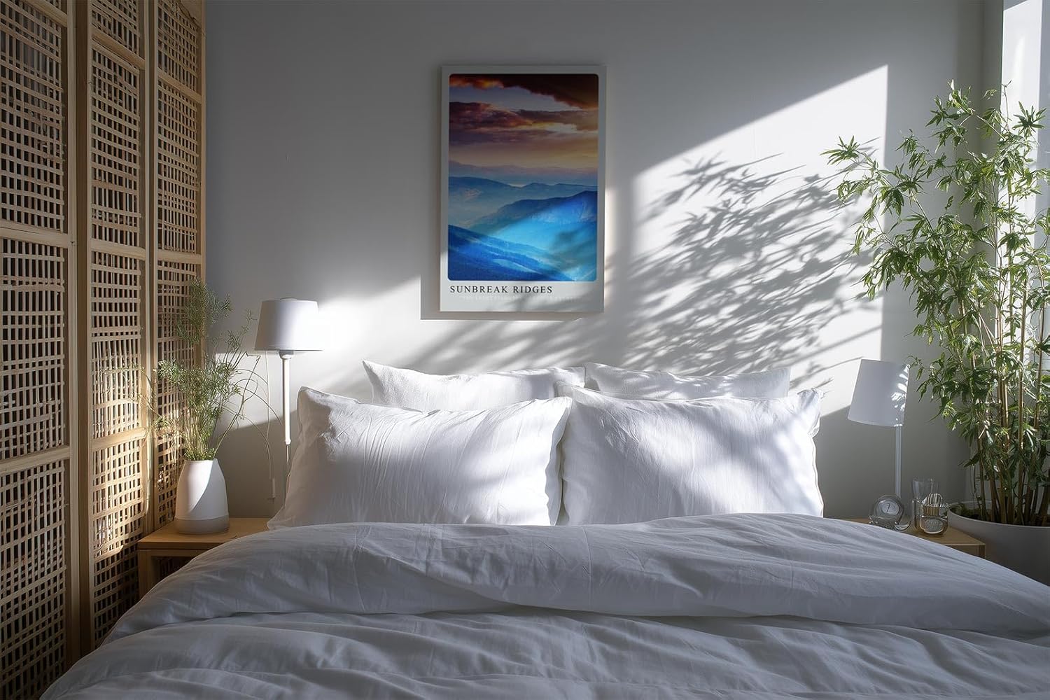 Paul Sinus Kunstdruck 40x60cm Sunbreak Ridges – Lichtdurchflutete Berglandschaft mit dramatischem Himmel