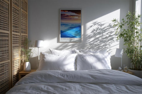 Paul Sinus Kunstdruck 40x60cm Sunbreak Ridges – Lichtdurchflutete Berglandschaft mit dramatischem Himmel