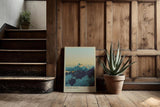 Paul Sinus Kunstdruck 40x60cm Swiss Alps mit Sonnenaufgang über verschneiten Berggipfeln
