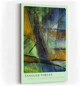 Paul Sinus Kunstdruck 40x60cm Tangled Forces Grün Blau Energie Struktur Textur Bewegung