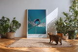 Paul Sinus Kunstdruck 40x60cm Tautropfen auf feiner Struktur – ein Universum im Mikrokosmos festgehalten