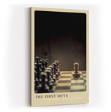 Paul Sinus Kunstdruck 40x60cm The First Move – Symbolkraft des Anfangs im Schachspiel