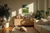 Paul Sinus Kunstdruck 40x60cm The Green Wave – Sanfte Landschaft in fließendem Licht