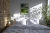 Paul Sinus Kunstdruck 40x60cm The Green Wave – Sanfte Landschaft in fließendem Licht