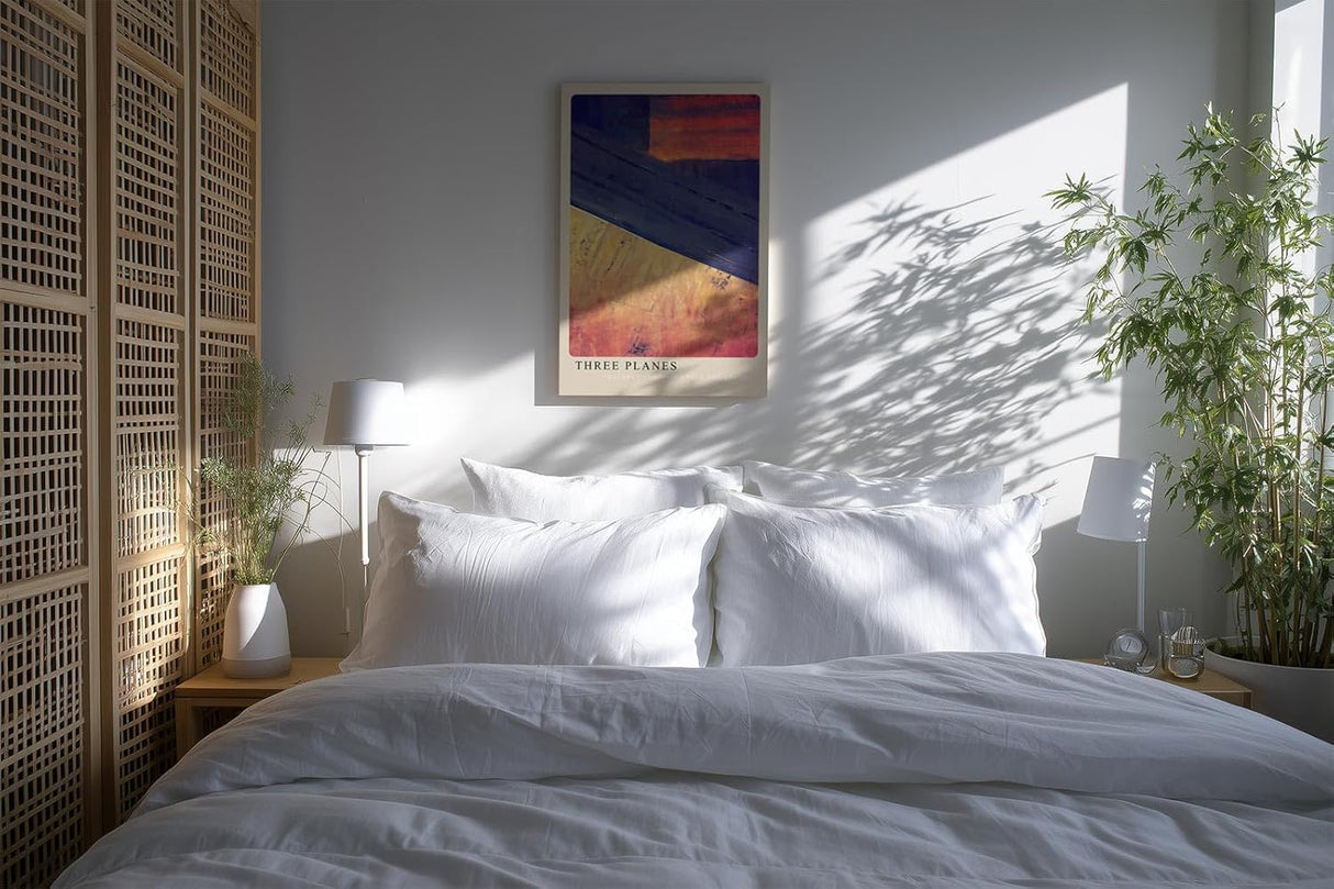 Paul Sinus Kunstdruck 40x60cm Three Planes Flächen Geometrie Abstrakt Farben Balance Winkel