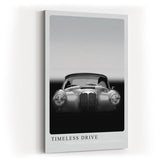 Paul Sinus Kunstdruck 40x60cm Timeless Drive mit klassischem Oldtimer in Schwarzweiß