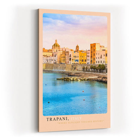 Paul Sinus Kunstdruck 40x60cm Trapani – Mediterraner Küstenzauber in Siziliens Licht