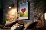 Paul Sinus Kunstdruck 40x60cm Tree of Love – Herzbaum im sonnendurchfluteten Frühlingsfeld