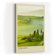Paul Sinus Kunstdruck 40x60cm Tuscany Italy toskanische Hügellandschaft im Morgenlicht mit mediterraner Harmonie