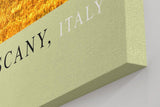 Paul Sinus Kunstdruck 40x60cm Tuscany – sanfte Hügel der Toskana im goldgrünen Sommerlicht