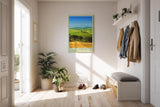 Paul Sinus Kunstdruck 40x60cm Tuscany – sanfte Hügel der Toskana im goldgrünen Sommerlicht