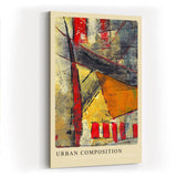 Paul Sinus Kunstdruck 40x60cm Urban Composition Stadt Struktur Farbe Spannung Linien Abstrakt