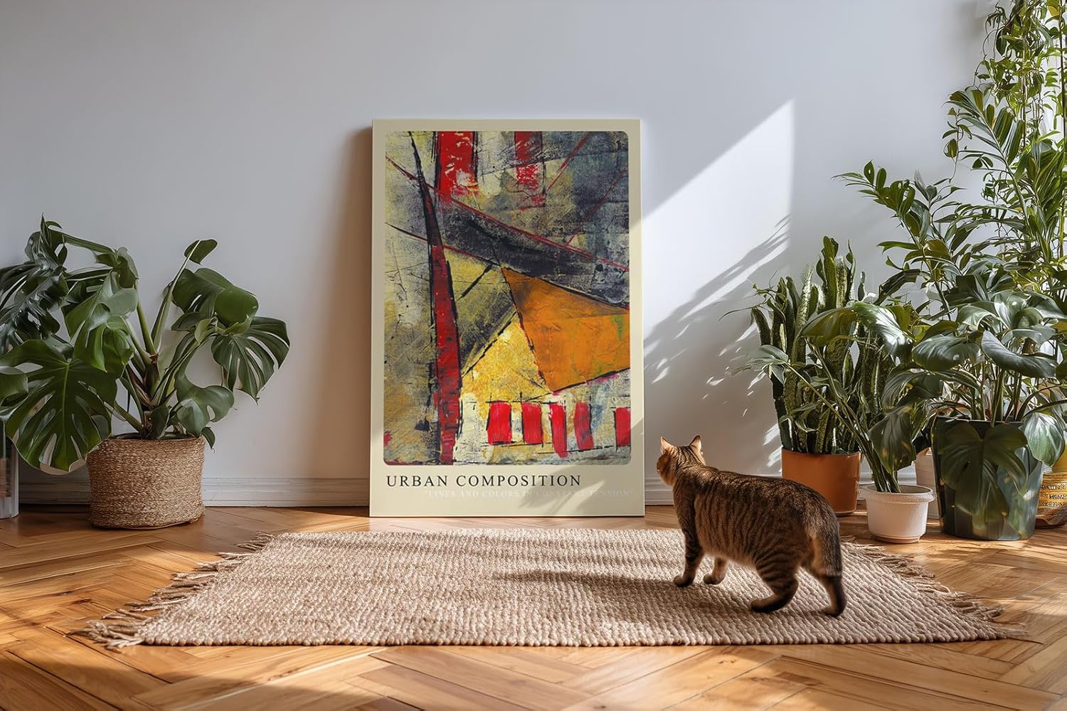 Paul Sinus Kunstdruck 40x60cm Urban Composition Stadt Struktur Farbe Spannung Linien Abstrakt