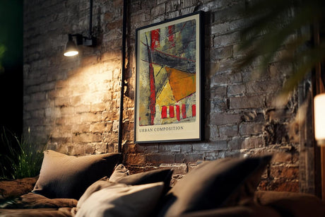 Paul Sinus Kunstdruck 40x60cm Urban Composition Stadt Struktur Farbe Spannung Linien Abstrakt
