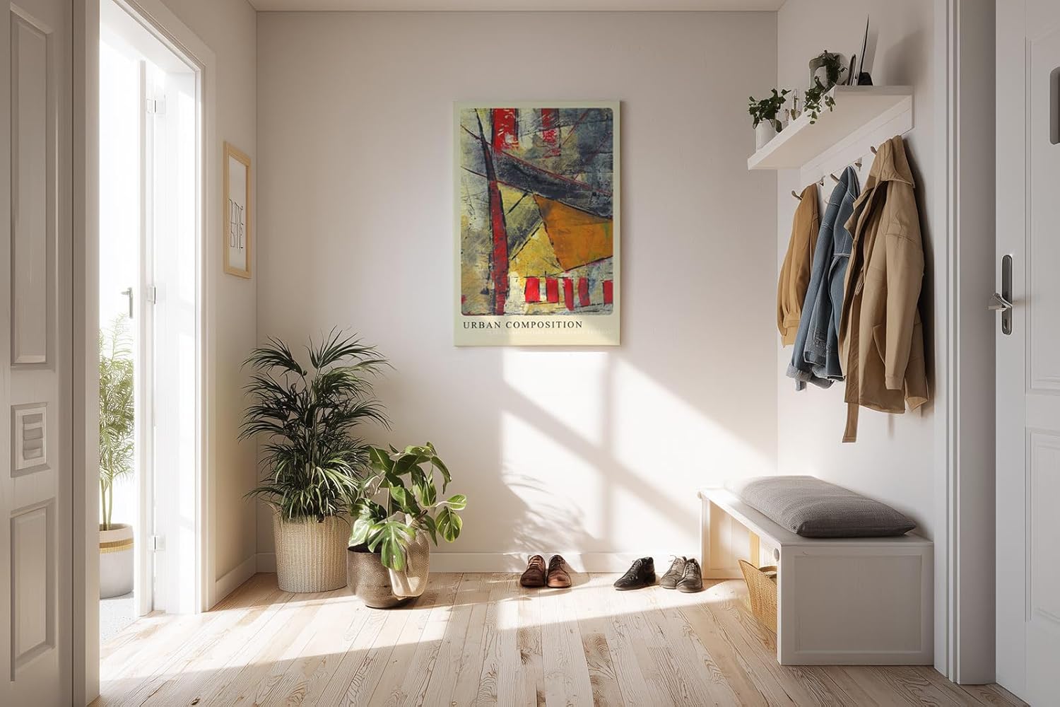 Paul Sinus Kunstdruck 40x60cm Urban Composition Stadt Struktur Farbe Spannung Linien Abstrakt