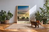 Paul Sinus Kunstdruck 40x60cm Val d'Orcia – Toskana-Panorama in goldenem Licht