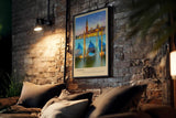 Paul Sinus Kunstdruck 40x60cm Venice – Magischer Blick auf das traumhafte Venedig zur Blauen Stunde