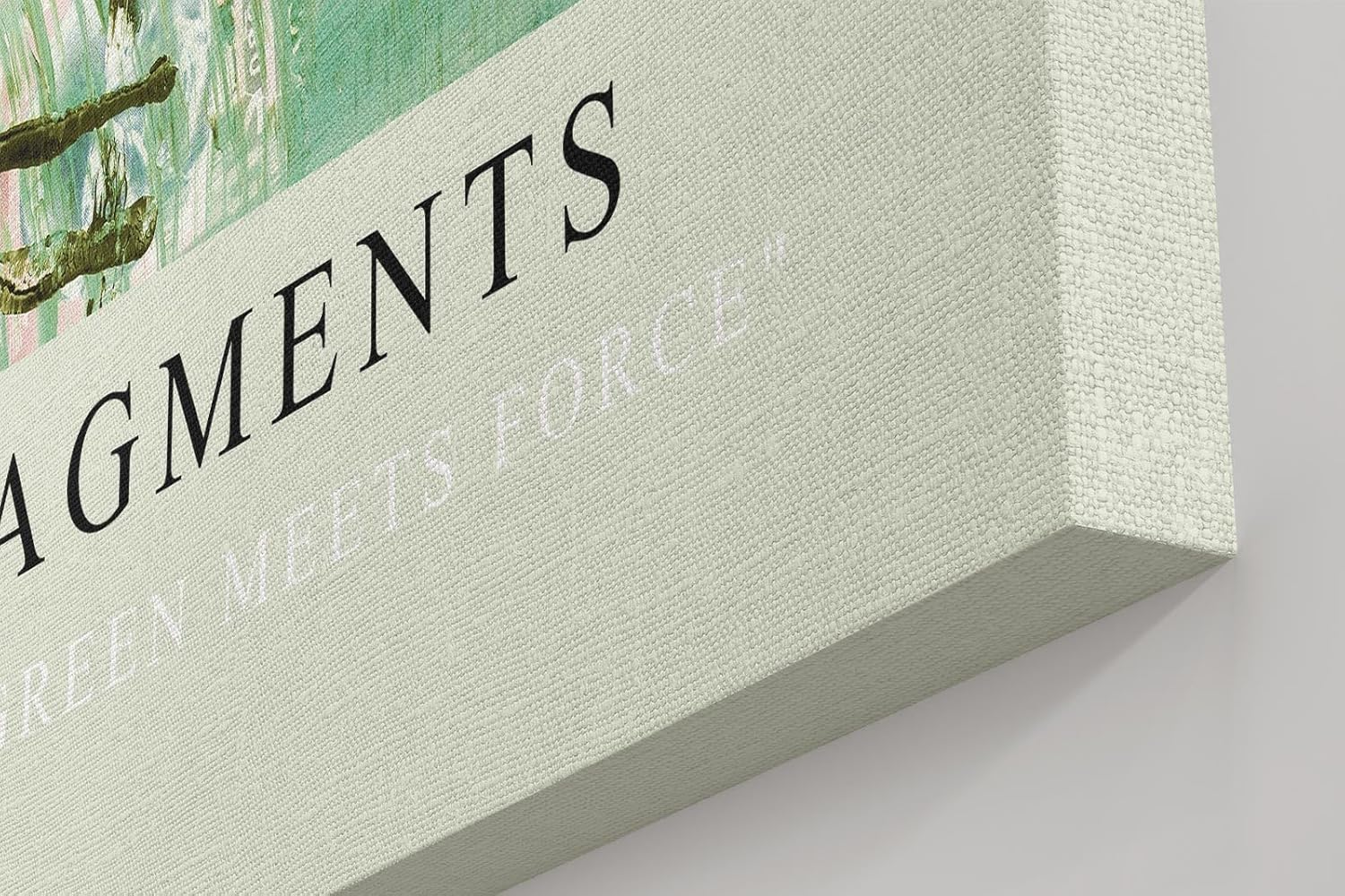 Paul Sinus Kunstdruck 40x60cm Vertical Fragments mit abstraktem Farbspiel in Grün und Struktur