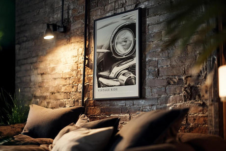 Paul Sinus Kunstdruck 40x60cm Vintage Ride – Klassische Autolegende im Retrolook auf Leinwand