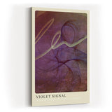 Paul Sinus Kunstdruck 40x60cm Violet Signal Violett Dunkel Linien Licht Energie Bewegung