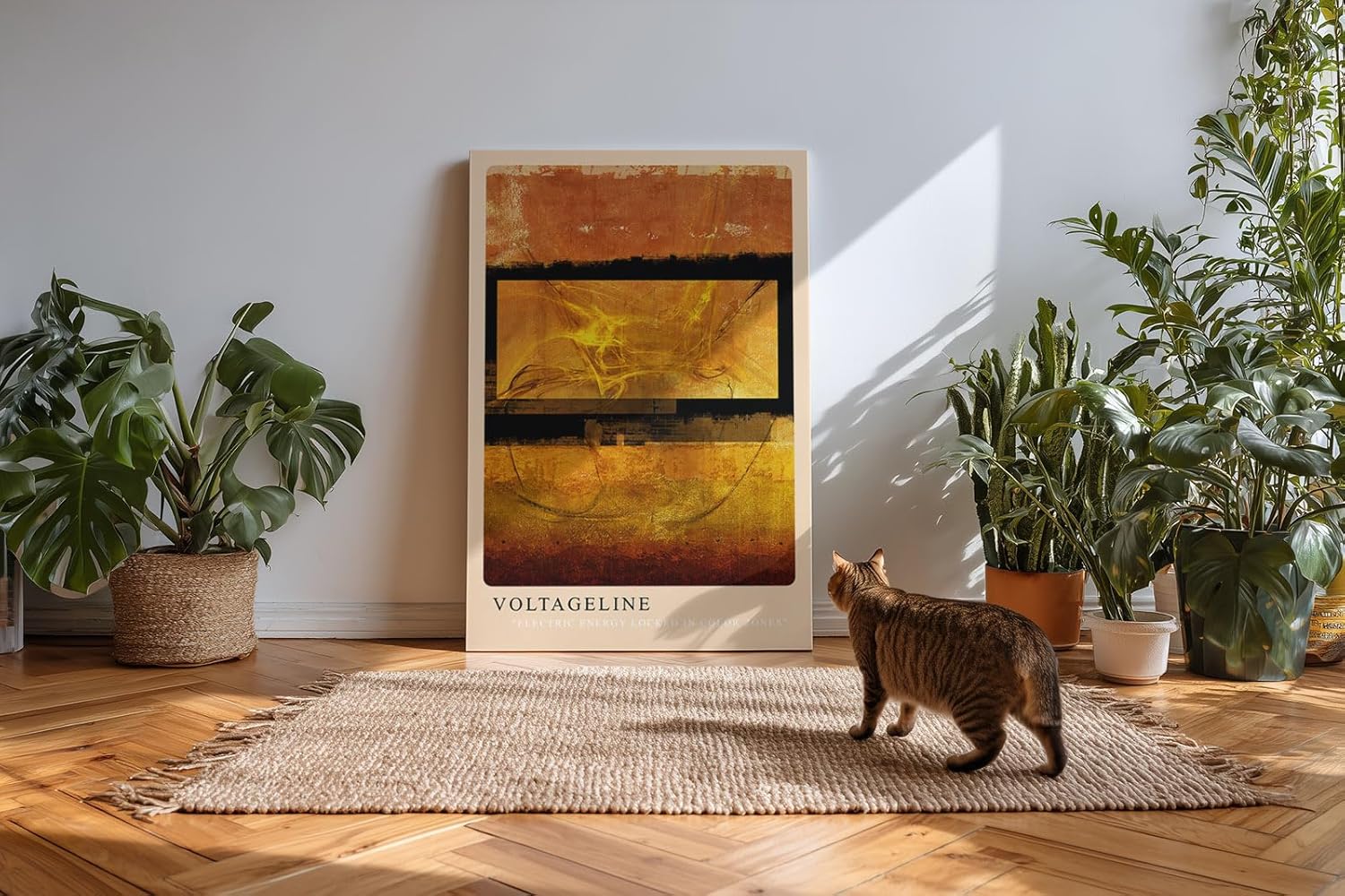 Paul Sinus Kunstdruck 40x60cm Voltageline Elektrische Energie im Farbraum