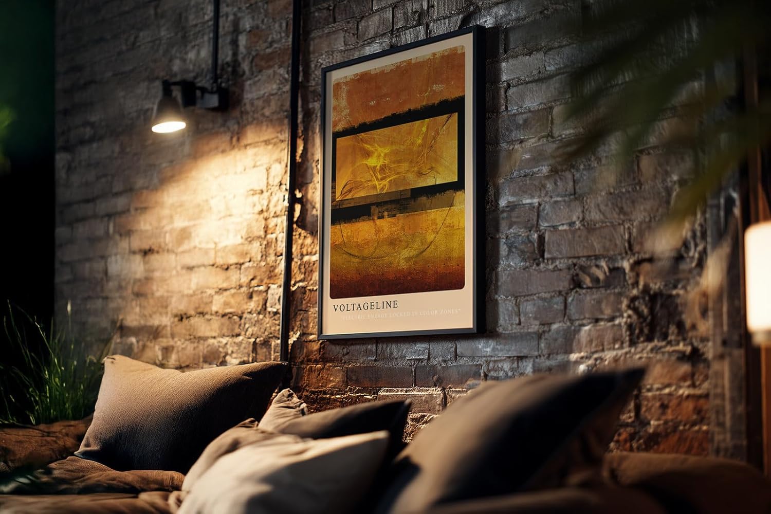 Paul Sinus Kunstdruck 40x60cm Voltageline Elektrische Energie im Farbraum