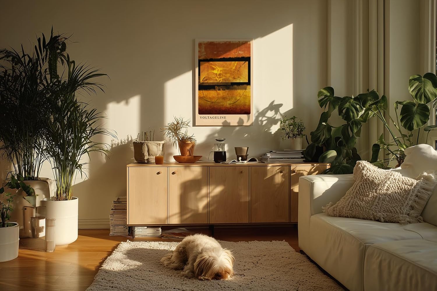 Paul Sinus Kunstdruck 40x60cm Voltageline Elektrische Energie im Farbraum